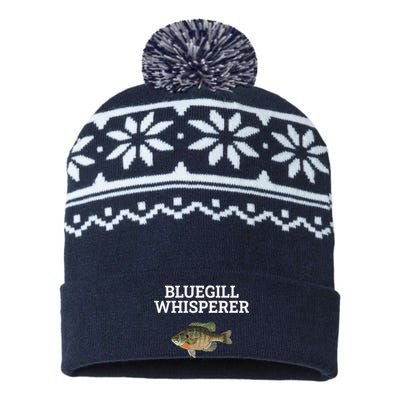 Bluegill Whisperer Bluegill Fishing USA-Made Snowflake Beanie