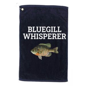 Bluegill Whisperer Bluegill Fishing Platinum Collection Golf Towel