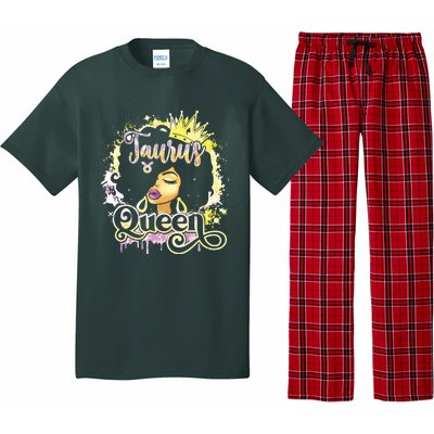 Black Women Birthday Melanin Girl Taurus Queen Pajama Set