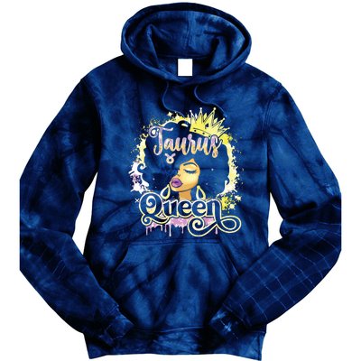 Black Women Birthday Melanin Girl Taurus Queen Tie Dye Hoodie