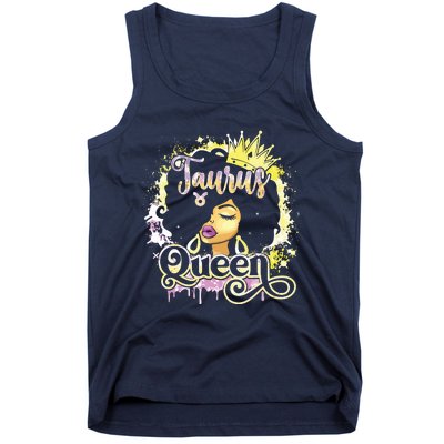 Black Women Birthday Melanin Girl Taurus Queen Tank Top