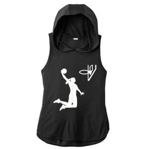 Basketball Woman Ladies PosiCharge Tri-Blend Wicking Draft Hoodie Tank