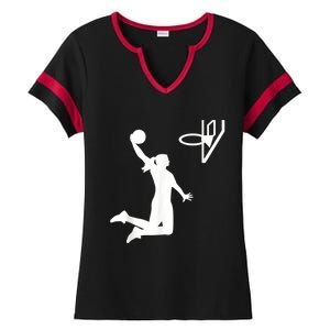 Basketball Woman Ladies Halftime Notch Neck Tee