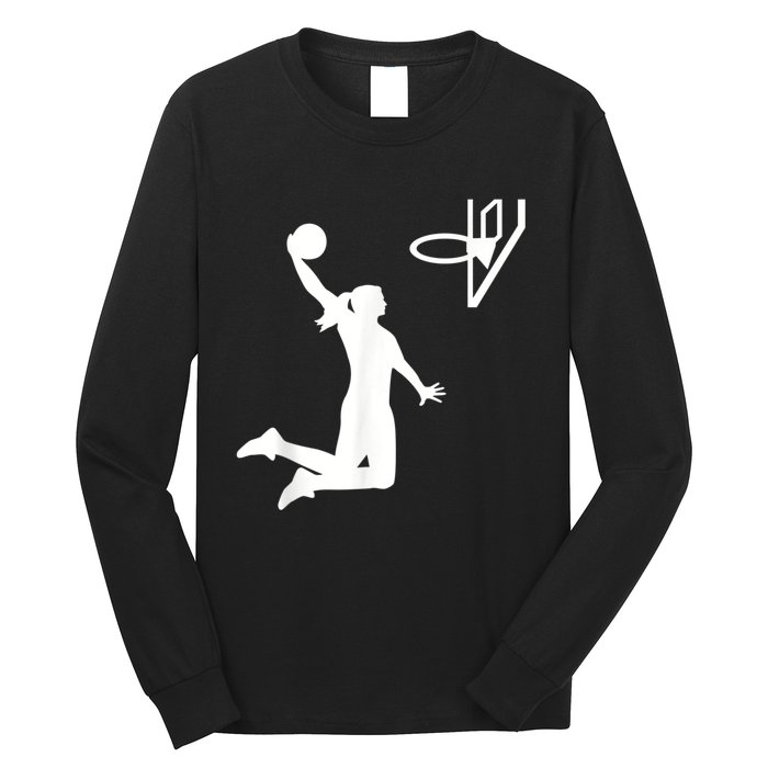 Basketball Woman Long Sleeve Shirt