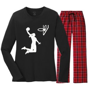 Basketball Woman Women's Long Sleeve Flannel Pajama Set 