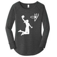 Basketball Woman Women's Perfect Tri Tunic Long Sleeve Shirt