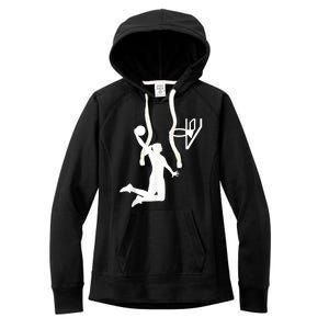 Basketball Woman Women's Fleece Hoodie