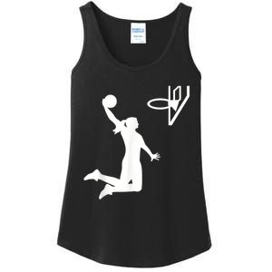 Basketball Woman Ladies Essential Tank