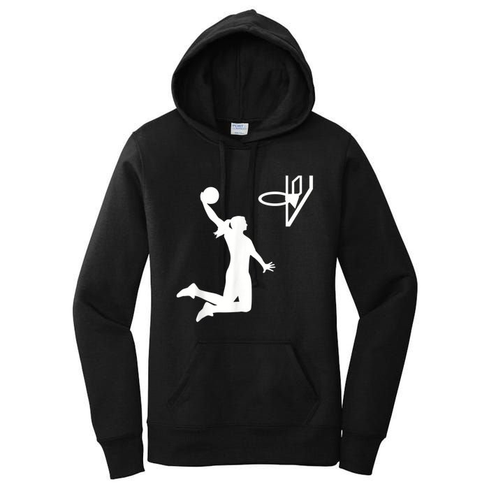 Basketball Woman Women's Pullover Hoodie