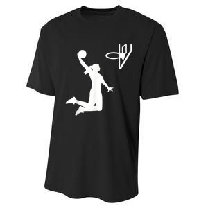 Basketball Woman Performance Sprint T-Shirt