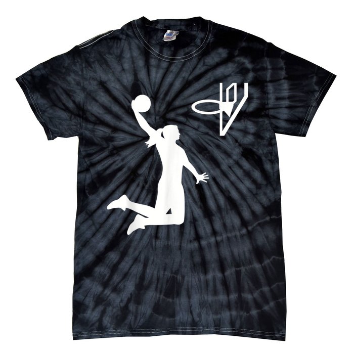 Basketball Woman Tie-Dye T-Shirt