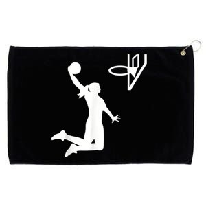 Basketball Woman Grommeted Golf Towel