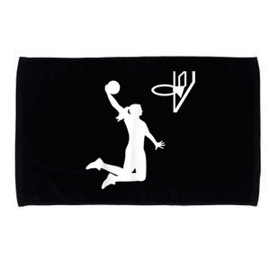 Basketball Woman Microfiber Hand Towel