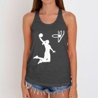 Basketball Woman Women's Knotted Racerback Tank