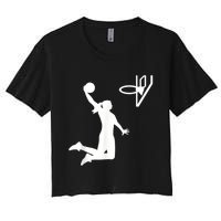 Basketball Woman Women's Crop Top Tee