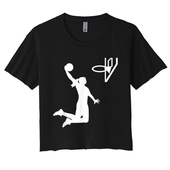 Basketball Woman Women's Crop Top Tee