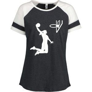 Basketball Woman Enza Ladies Jersey Colorblock Tee