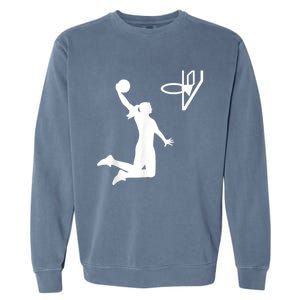 Basketball Woman Garment-Dyed Sweatshirt