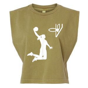 Basketball Woman Garment-Dyed Women's Muscle Tee