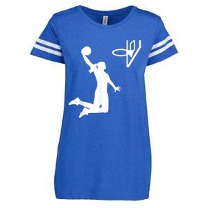 Basketball Woman Enza Ladies Jersey Football T-Shirt