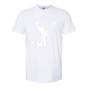 Basketball Woman Softstyle CVC T-Shirt