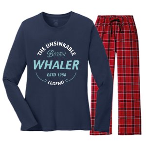 Boston Whaler Women's Long Sleeve Flannel Pajama Set 