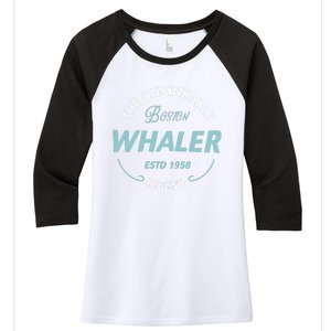 Boston Whaler Women's Tri-Blend 3/4-Sleeve Raglan Shirt