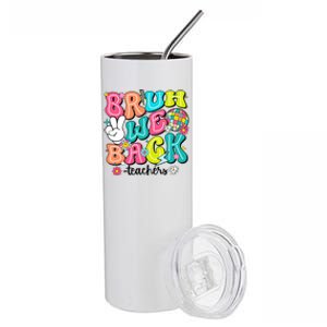 Bruh We Back Teachers School Back To School Stainless Steel Tumbler