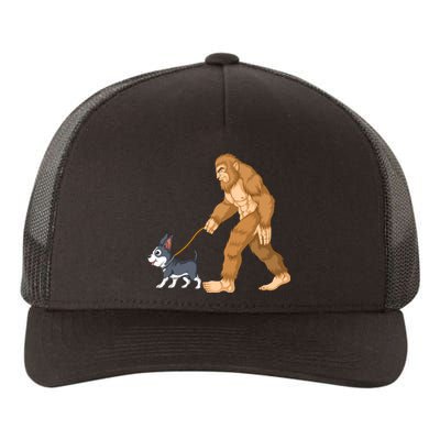 Bigfoot Walk Boston Terrier Yupoong Adult 5-Panel Trucker Hat