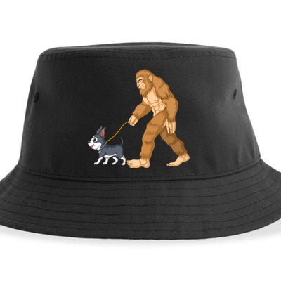 Bigfoot Walk Boston Terrier Sustainable Bucket Hat