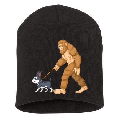 Bigfoot Walk Boston Terrier Short Acrylic Beanie