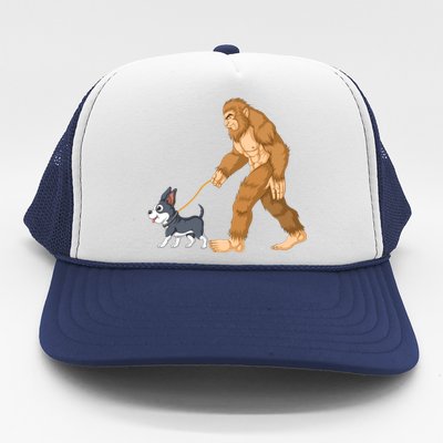 Bigfoot Walk Boston Terrier Trucker Hat