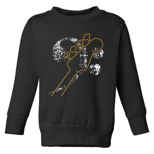 Bassguitarneck with Bass Clef for Bass Players Bands Toddler Sweatshirt