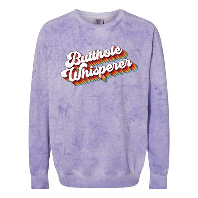 Butthole Whisperer Colorblast Crewneck Sweatshirt