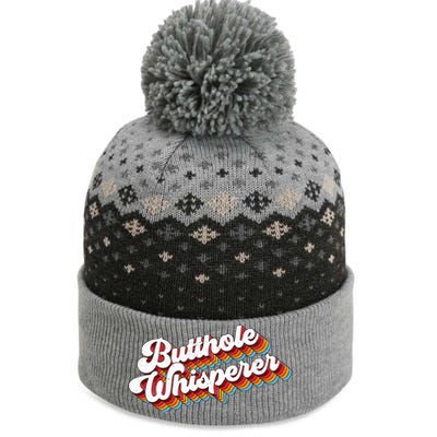 Butthole Whisperer The Baniff Cuffed Pom Beanie