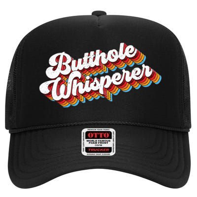 Butthole Whisperer High Crown Mesh Back Trucker Hat