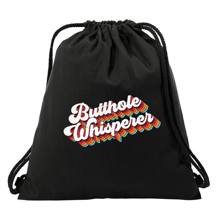 Butthole Whisperer Drawstring Bag