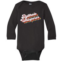 Butthole Whisperer Baby Long Sleeve Bodysuit