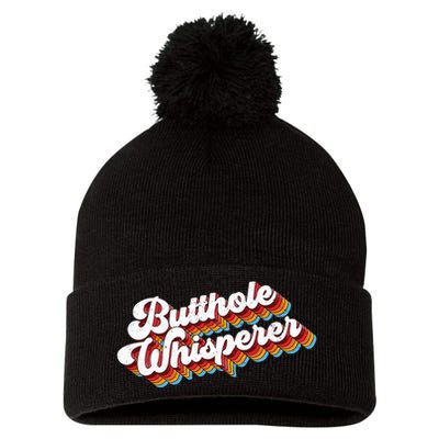 Butthole Whisperer Pom Pom 12in Knit Beanie