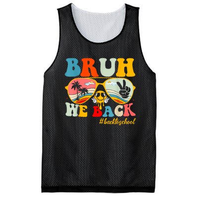 Bruh We Back First Day Of School Back To School For Teachers Mesh Reversible Basketball Jersey Tank