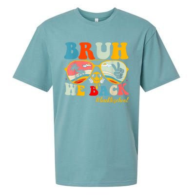 Bruh We Back First Day Of School Back To School For Teachers Sueded Cloud Jersey T-Shirt