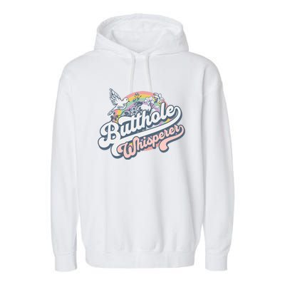 Butthole Whisperer Garment-Dyed Fleece Hoodie