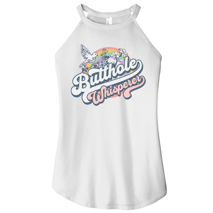 Butthole Whisperer Women's Perfect Tri Rocker Tank