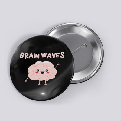 Brain Waves Brain Science Neurology Neuroscience Button