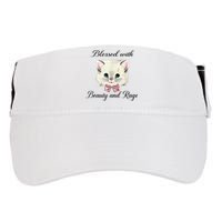 Blessed With Beauty And Rage Cute Lovely Cat Adult Drive Performance Visor