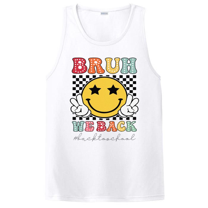 Bruh We Back Teachers Retro Back To School PosiCharge Competitor Tank