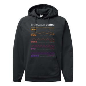 Brain Wave Beta Wave Alpha Wave Delta Neuroplasticity Performance Fleece Hoodie