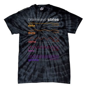 Brain Wave Beta Wave Alpha Wave Delta Neuroplasticity Tie-Dye T-Shirt