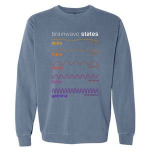 Brain Wave Beta Wave Alpha Wave Delta Neuroplasticity Garment-Dyed Sweatshirt