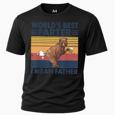 Bear World's Best Farter Gift I Mean Father Vintage Retro Gift Performance Shirt